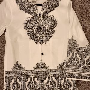 Diane Gilman white button down shirt